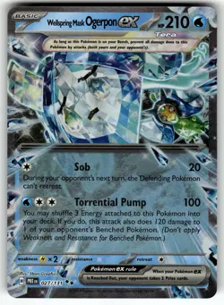 Wellspring Mask Ogerpon ex - 027/131 SV: Prismatic Evolutions NM Pokemon Card TC - Image 1