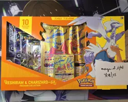 Pokemon TCG Reshiram & Charizard GX Premium Collection Box Walmart Exclusive NEW - Image 1