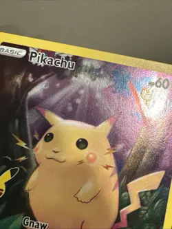 Pikachu 005/025 Pokemon 25th Anniversary Celebrations Full Art Holo Rare Art LP - Image 4