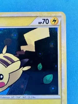 2010 Pokemon TCG Pikachu Black Star Holo HGSS03 Swirl - Image 2