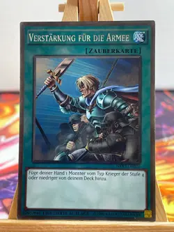Verstarkung Fur Die Armee NKRT-DE026 Platinum Rare Deutsch EX YUGIOH - Image 1