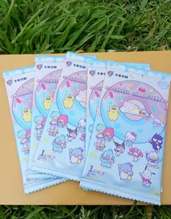 5x pack STAR KABAO Sanrio trading cards, Official kuromi, hello kitty, my melody - Image 1