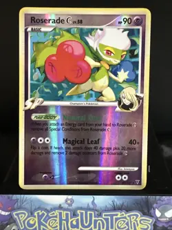 pokemon card Roserade 40/147 Platinum Supreme Victors Reverse Holo Rare L/P - Image 1