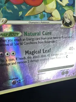 pokemon card Roserade 40/147 Platinum Supreme Victors Reverse Holo Rare L/P - Image 4