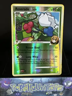 Pokemon Card Roserade GL 12/111 Platinum Rising Rivals Reverse Holo NM - Image 1