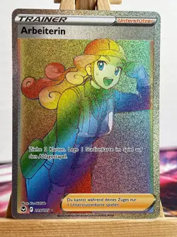 Arbeiterin 209/195 Silberne Sturmwinde Rainbow Deutsch NM Pokemon - Image 1