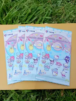 4x pack STAR KABAO Sanrio trading cards, Official kuromi, hello kitty, my melody - Image 1