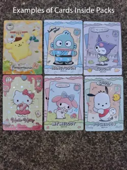 4x pack STAR KABAO Sanrio trading cards, Official kuromi, hello kitty, my melody - Image 3