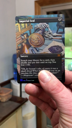 Mtg - Imperial Seal - Borderless - Double Masters - Foil - WATCH ITEM VIDEO! ^_^ - Image 2