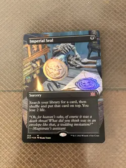 Mtg - Imperial Seal - Borderless - Double Masters - Foil - WATCH ITEM VIDEO! ^_^ - Image 3