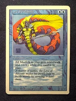 Lord of Atlantis - 1994 Magic the Gathering MTG Revised - Free Shipping! - Image 1