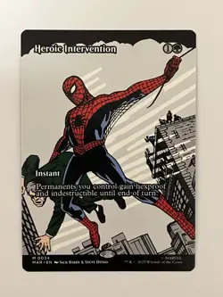 MTG Heroic Intervention 0034 Regular (Borderless) Marvel Eternal-Legal NM - Image 1