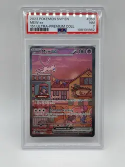 Mew EX 053 PSA 7 NM Pokemon 151 Ultra Premium Collection SVP EN Promo - Image 3