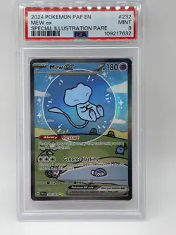 Pokemon Mew ex 232/091 PSA 9 MINT Paldean Fates Bubble Mew SIR 2024 SV PAF - Image 2