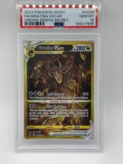 Pokemon Giratina VSTAR PSA 10 Gem Mint GG69/GG70 Crown Zenith Secret Rare FA - Image 3