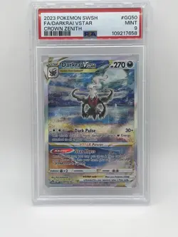 Darkrai VSTAR GG50/GG70 PSA 9 Crown Zenith Galarian Gallery Pokemon 2023 GG50 - Image 3