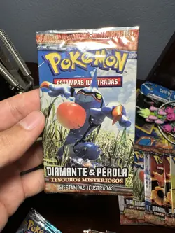Pokemon Diamond & Pearl Booster Pack Portuguese Mysterious Treasures 820650404207 - Image 3