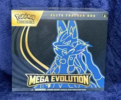 Pokemon TCG Mega Evolution Elite Trainer Box Mega Lucario Sealed FAST SHIP NIB - Image 1