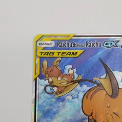 Raichu & Alolan Raichu Gx 221/236 Unified Minds Pokemon TCG - LP - Image 2