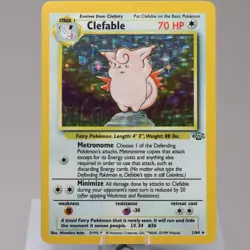 Pokemon TCG - Clefable 1/64 Jungle Holo Rare WOTC 1999 - EXC - Image 2