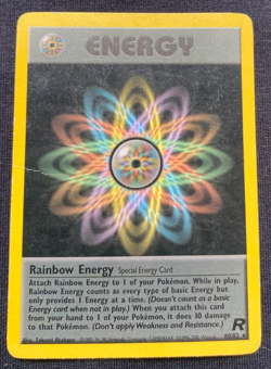 Pokemon Team Rocket Rainbow Energy 80/82 Non-Holo Rare MP - Image 1