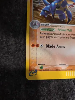 Armaldo 1/100 EX Sandstorm Pokemon Holo Rare E-Reader Series 2003 NM - Image 5