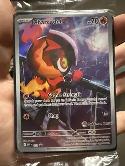 Charcadet Pokemon Center Black Star Promo 022 Phantasmal Flames Sealed - Image 5