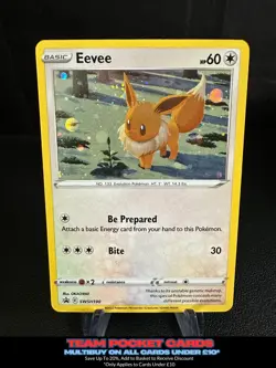 Eevee SWSH190, Black Star Promo, Pokemon, NM - Image 1