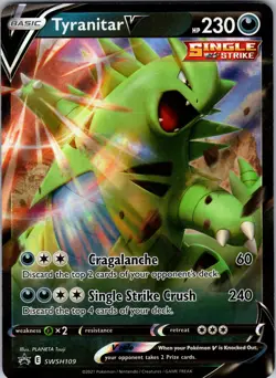 Tyranitar V SWSH109 SWSH: Sword & Shield Promo Cards Pokemon TCG NM - Image 1