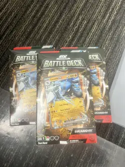 Pokemon TCG Lucario ex Battle Deck Factory Sealed 60 Cards New Sealed - Image 1