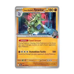 Pokemon Center Team Rocket's Tyranitar 096/182 Destined Rivals Promo 96 Not Seal - Image 1