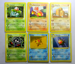 ?? 6 SHADOWLESS POKEMON CARDS BASE SET | Ivysaur, Charmeleon, Dugtrio + 3 More - Image 1