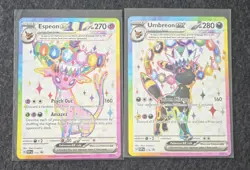 Pokemon TCG Umbreon Ex Espeon Ex Svp 175 176 Promo Pair NM Prismatic Evolution - Image 1