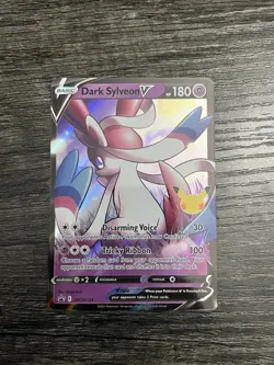Pokemon 25th Anniversary Celebration Dark Sylveon V Promo SWSH134 NM - Image 1
