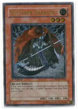 Yugioh XX-Saber Darksoul The Shining Darknes Ultimate Rare TSHD-EN081 1st NM - Image 1