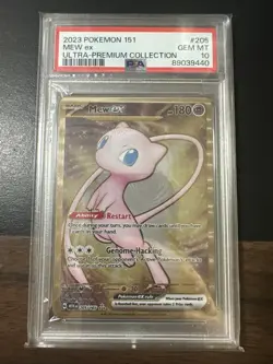 2023 Pokemon 151 Mew ex Ultra-Premium Collection #205/165 PSA 10 Metal Card - Image 1