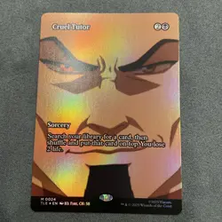 MTG Cruel Tutor (Borderless Foil) #0024 - NM - Avatar Airbender. - Image 1