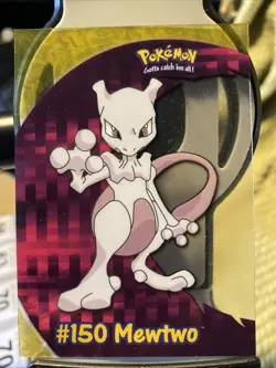 Pokemon Mewtwo 2000 Topps TV Animation Edition Card #150 PC5 Clear S70 - Image 1