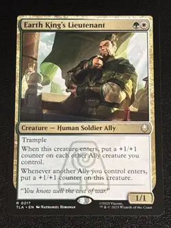 MTG Avatar: The Last Airbender Earth King's Lieutenant 0217 NM Rare - Image 1