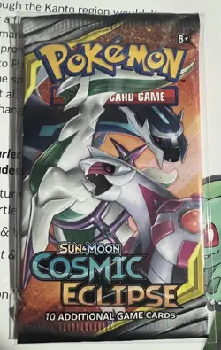 Cosmic Eclipse - X1 Factory Sealed Booster Pack - Sun & Moon Pokemon TCG x1 - Image 1