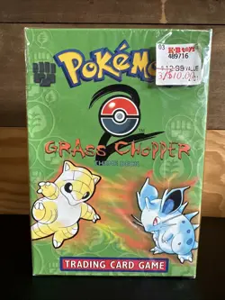 Pokemon TCG Grass Chopper Base Set 2 Theme Deck SEALED Wizards of The Coast 1999 - Image 1