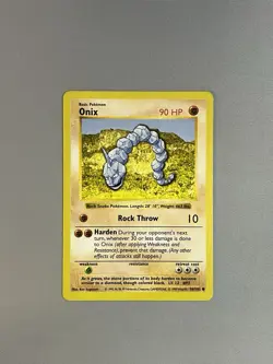 SHADOWLESS ONIX 56/102 1999 POKEMON TCG BASE SET WOTC WIZARDS OF THE COAST - Image 1