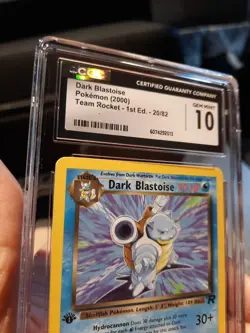 Dark Blastoise 1st Edition Cgc 10 Gem Mint Team Rocket 20/82 Pokemon 2000 Card - Image 4
