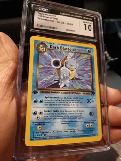 Dark Blastoise 1st Edition Cgc 10 Gem Mint Team Rocket 20/82 Pokemon 2000 Card - Image 5
