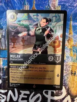Disney Parks Card 2025 Lorcana Mulan Disguised Soldier TCG Promo 38/P3 EN 7 - Image 1