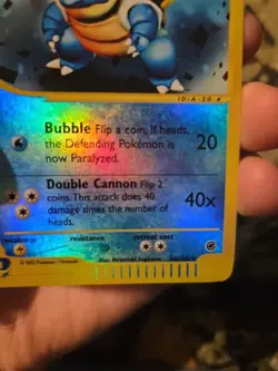 Pokemon TCG Expedition Blastoise Reverse Holo Card 36/165 - Image 4