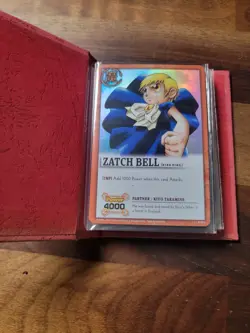 Zatch Bell The Card Battle Red Spell Book Binder Vintage 2003 Includes Cards - Image 2