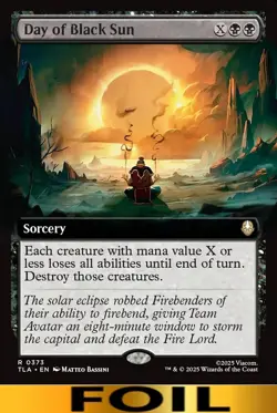 1x - Day of Black Sun - FOIL EXTENDED ART #373 - Avatar: The Last Airbender MTG - Image 1