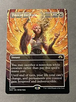 MTG Flare of Fortitude - Borderless, NM-Mint, English Modern Horizons 3 - Image 1