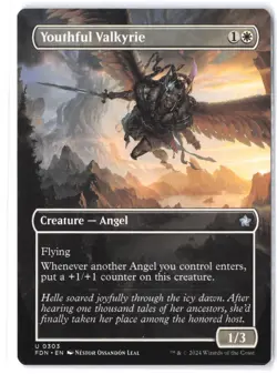 Youthful Valkyrie (Borderless) #303 Foundations NM - Image 1
